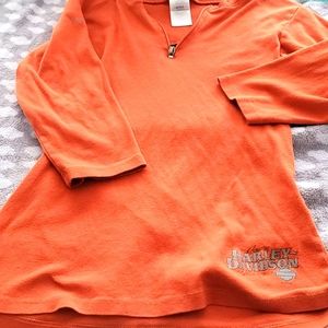 Harley davidson quarter length sleeves tee large